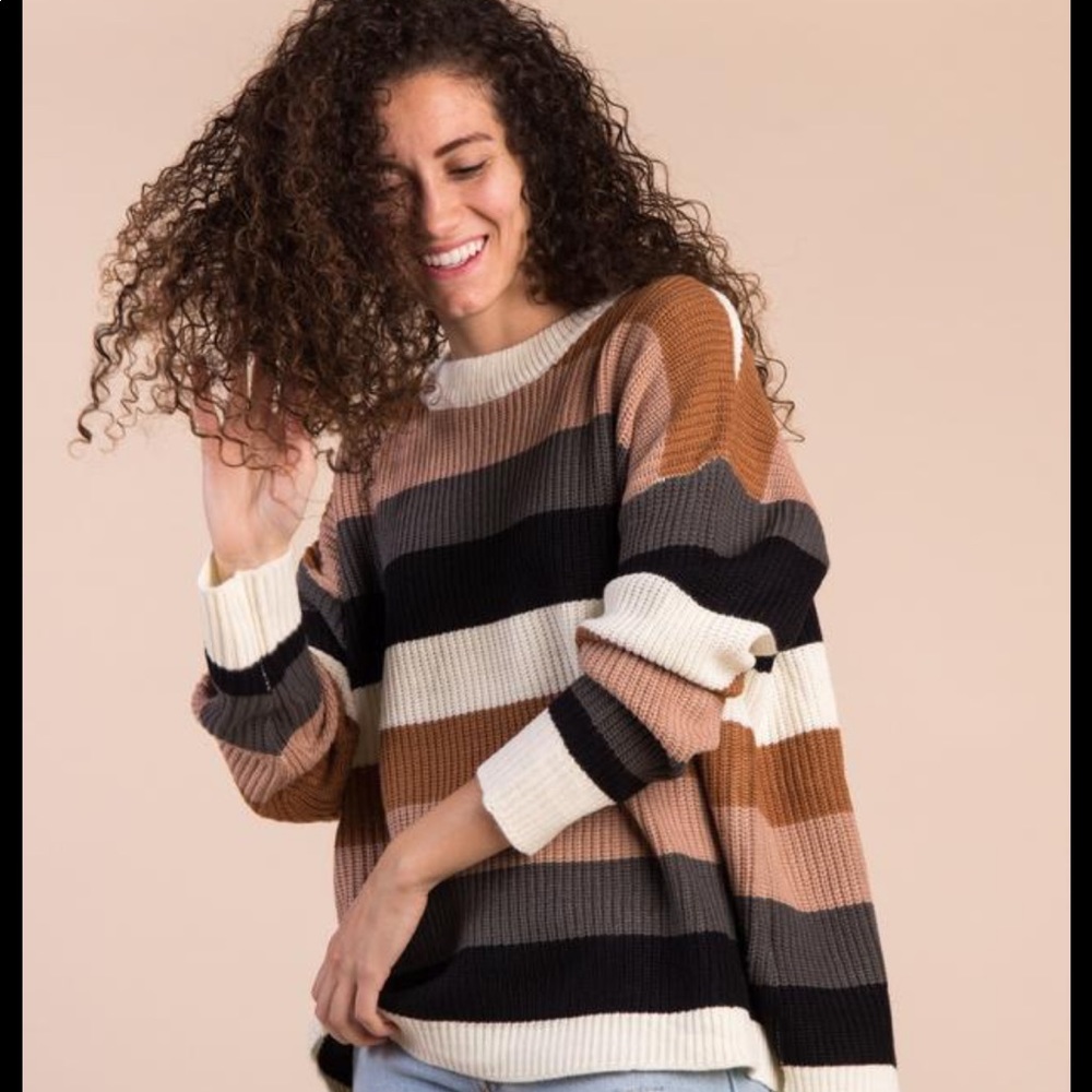 She + Sky Taunton Stripe Pullover